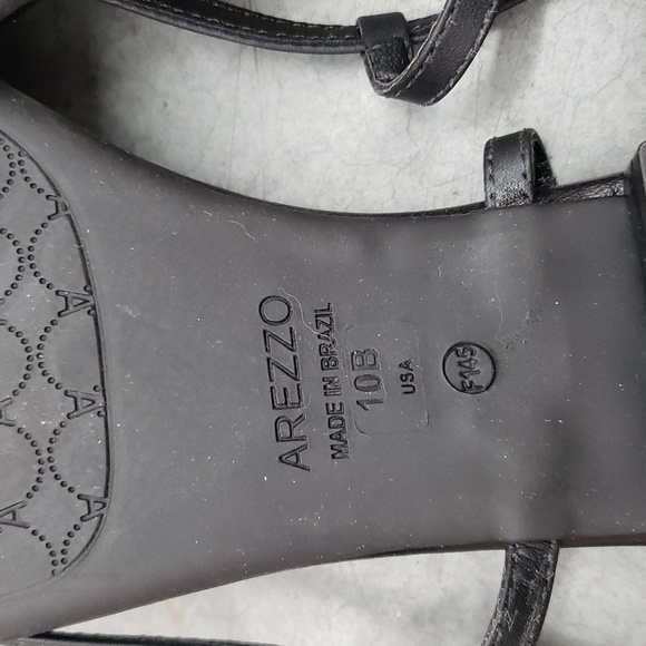 New Arezzo Black Sandals Made in Brazil Sz 10B - Picture 5 of 11